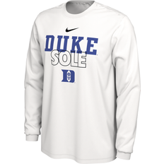 Nike Men's Duke Blue Devils White Cotton Varsity Game Long Sleeve T-Shirt