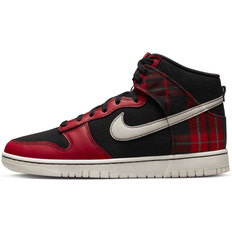 Nike Dunk High "Plaid Black/Red"