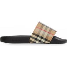 Slippers & Sandals Burberry Check Sandals Archive - Beige