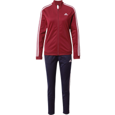 Adidas Essentials 3-Stripes Tracksuit - Burgundy