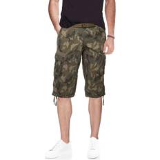 XRay Mens Belted Long Cargo Shorts - Desert Camo