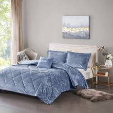 Intelligent Design Isabel Velvet Bedspread Gray, Blue, Purple, Pink, Black (228.6x228.6)