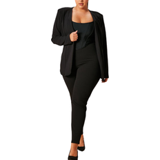 XXL Blazers Fashion Nova Payin' It Forward Blazer Set - Black