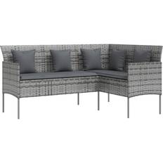 VidaXL Hagesofaer vidaXL grey L-shaped Outdoor Sofa