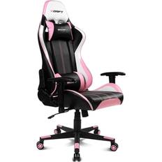 Drift GAMING Stuhl DR175PINK- Professioneller Gaming-Stuhl, Kunstleder, 2D-verstellbare Armlehnen, Kolben der Klasse 4, Drehgelenk,Schwarz/Pinke