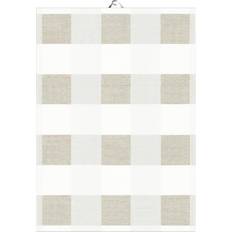 Ekelund Linneväveri Chess Kitchen Towel Natural, Beige (70x50cm)