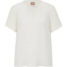 Hugo Boss Damen T-Shirts & Tanktops Hugo Boss Blusenshirt ILYEANA weiss