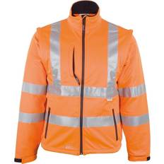 Arbeitskleidung Asatex Softshell-Warnschutzjacke orange