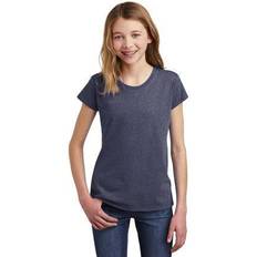 District Teen Female Regular Plain Short Sleeves T-Shirt Hthrd Navy