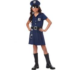 Police Officer Costume for Kids - Deluxe Police Costume with Accessories,  Costumes for Boys Girls, Cop Costume Role Play Kit for Halloween Career