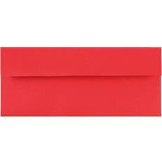 Jam Paper Envelopes & Mailing Supplies Jam Paper #10 Business Colored Envelopes, 4 1/8 x 9 1/2, Red Recycled, 25/Pack