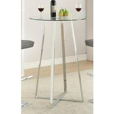 30 inch glass table top Coaster 100026 30" Round Tempered Bar Table
