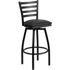 Black Bar Stools Flash Furniture HERCULES Series Traditional Ladder Bar Stool