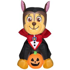 Party Supplies National Tree Company 38" Inflatable Halloween Chase From Paw Black Black