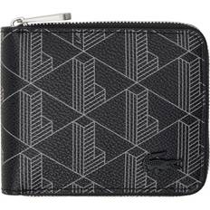 Lacoste Men's Monogram Print Small Zip Wallet