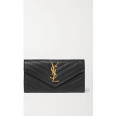 Cassandre YSL Fragments Lizard-Embossed Leather Zip Card Holder