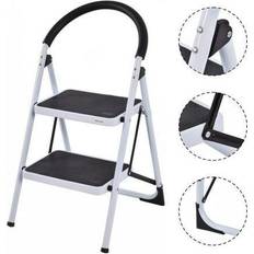 Heavy duty folding stool Costway Folding 2-Step Heavy Duty 330-Pound Capacity Ladder