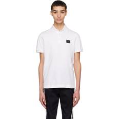 Dolce & Gabbana Herren Poloshirts Dolce & Gabbana Cotton piqué polo-shirt with branded tag optical_white