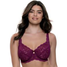 Paramour by Felina | Abbie Front Close T-Back Bra | Lace | Contour |  Seamless (Sugar Baby, 42DDD)