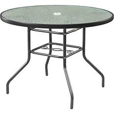 Round glass top dining tables Garden Elements