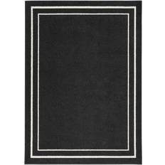 Black indoor outdoor rugs Nourison Essentials Indoor/Outdoor Black 48x"