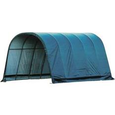 Storage Tents ShelterLogic 12 W H Green Cover Round Style Run-in Shelter