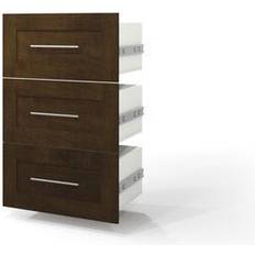 BestAir pur 3-drawer set for 25" storage unit in chocolate