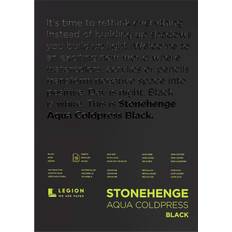 Black 140lb Stonehenge Aqua Block Coldpress Pad 10"X14"