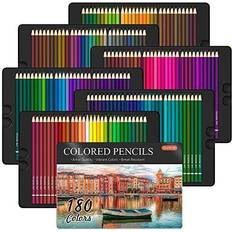 174 Colours Professional Coloured Pencils, Shuttle Art Soft Core Colouring  Pencils Set with 1 Colouring Book,1 Sketch Pad, 4 Sharpener, 2 Pencil  Extender