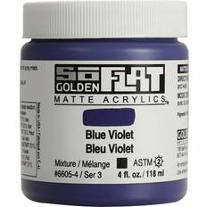 Golden SoFlat Acrylics, Blue Violet, 4 fl. oz. 118ml Jar