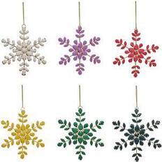 National Tree Company Beaded Snowflake Christmas Tree Ornament