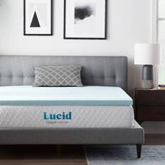 Mattresses on sale Lucid Queen Comfort Collection 2" Gel Aloe Topper