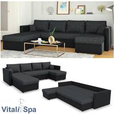 Schwarz Sofas VICCO XXL Sofa