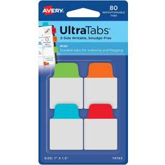 Avery Mini Ultra Tabs, 2-Side Writable, Primary