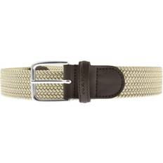 Beige - Herre Belte Gant Braided Elastic Belt - Dry Sand