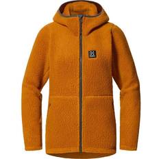 Dame - Gull Gensere Haglöfs Pile Hood Women - Golden Brown