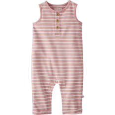 Elastane Jumpsuits Carter's Baby Striped Organic Cotton Jumpsuit - Pink