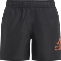 Trainingsbekleidung Badehosen Adidas Boy's Logo CLX Swim Shorts - Black/App Solar Red