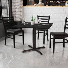 Flash Furniture XU-BLKTB-3636-T3030-GG 36" Square Dining Table