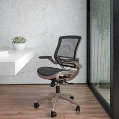 Chairs Flash Furniture Warfield Mid-Back Transparent Executive Office Chair