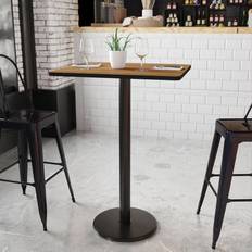 Black Bar Tables Flash Furniture XU-WALTB-2430-TR18B-GG Laminate Bar Table