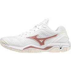 Damen - Rosa Handballschuhe Mizuno Wave Stealth V, handbollsskor dam