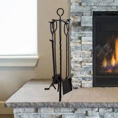 Fire Companion Sets Home Hastings Fireplace Tool Set and Stand, Black