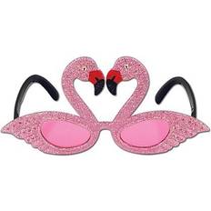 Red Photo Props, Party Hats & Sashes Beistle Adjustable Glittered Flamingo Fanci-Frame, Pink/Red