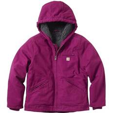 Winter Jackets Children's Clothing Carhartt Girl's Sierra Sherpa-lined Jacket - Plum Caspia