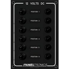 Electrical Installation Materials Paneltronics waterproof panel dc 6-position toggle switch & circuit breaker