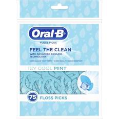Oral-B Flosser Picks Oral-B packs dental icy cool mint 75 count floss