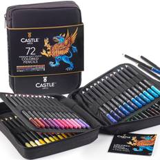 Castle Art Supplies 48 Piece Metallic Colored Pencil Set