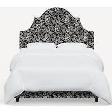 Black Continental Beds Skyline Furniture Rifle Paper Cloth & Marion Upholstered/Linen 74.0 Continental Bed