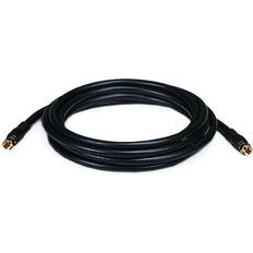 Cables Monoprice 10ft RG6 18AWG CL2 Coaxial Type Connector - Black